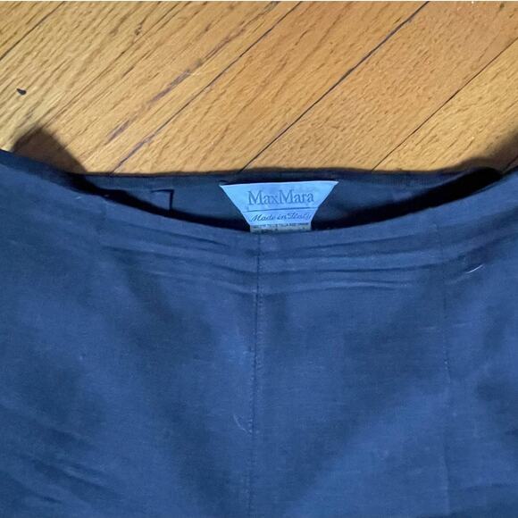 Max Mara Dark Gray Straight Leg Wool Pants size 2 - Picture 3 of 4
